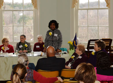 Photograph from the event honoring the founders of Women for Greater Philadelphia and their 40 year commitment to the organization